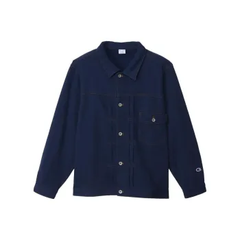 Champion SS24 Denim Jacket Men's Marine Blue