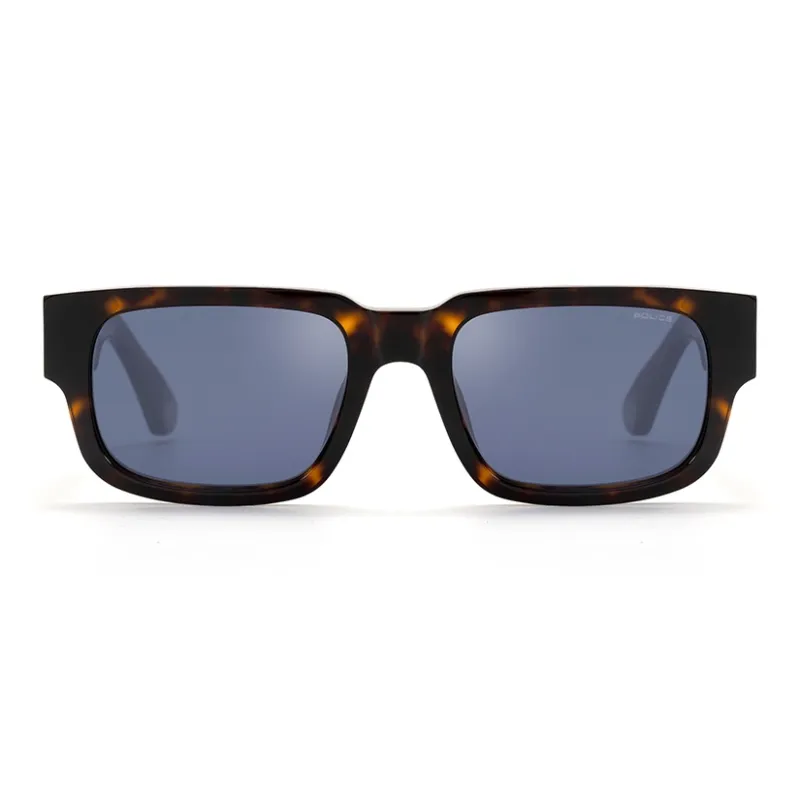 Police Plate Frame Rectangular Sunglasses Unisex-5