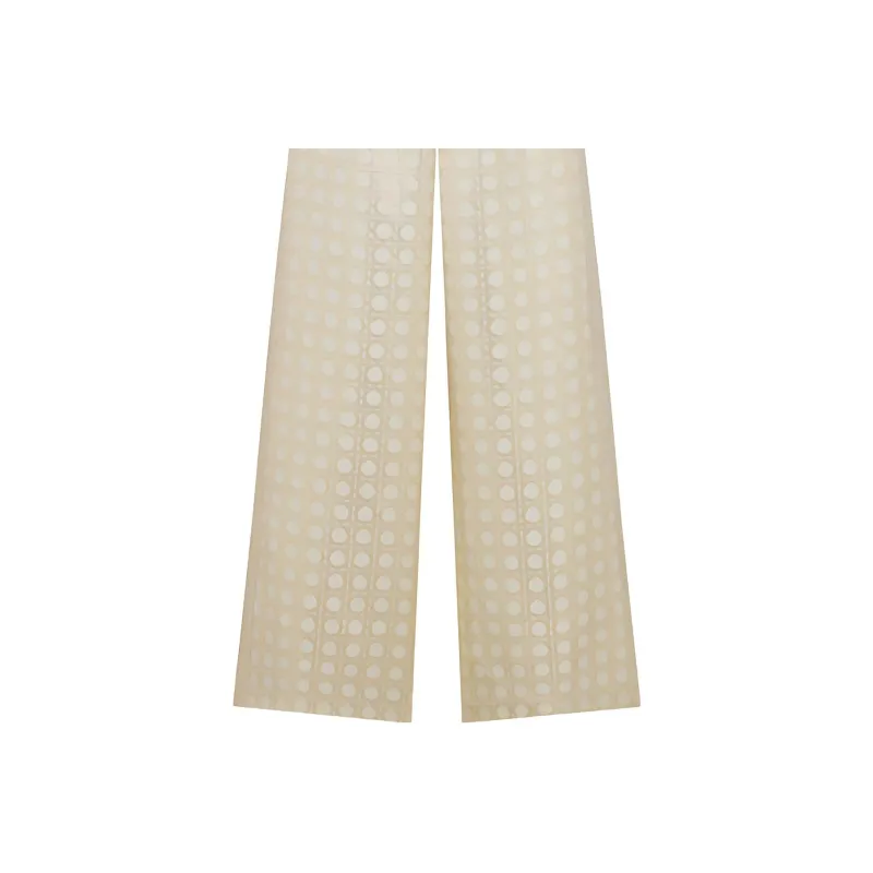 DIOR SS24 Casual Pants Women's Gold-3