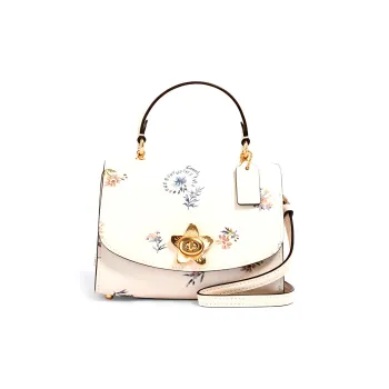 COACH Tilly Leather Portable Crossbody Bag Shoulder Bag Mini Women's White