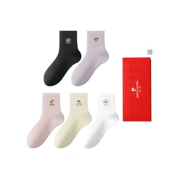 PIERRE CARDIN Mid Calf Socks Women's 5 Pack Box Included