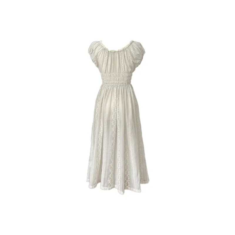 PAZZO Short Sleeved Dress Women's South French Estate Blue-1