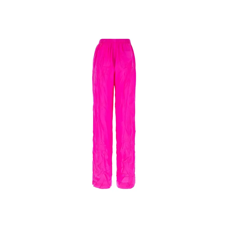 Balenciaga Logo Patch Ruched Trousers-1