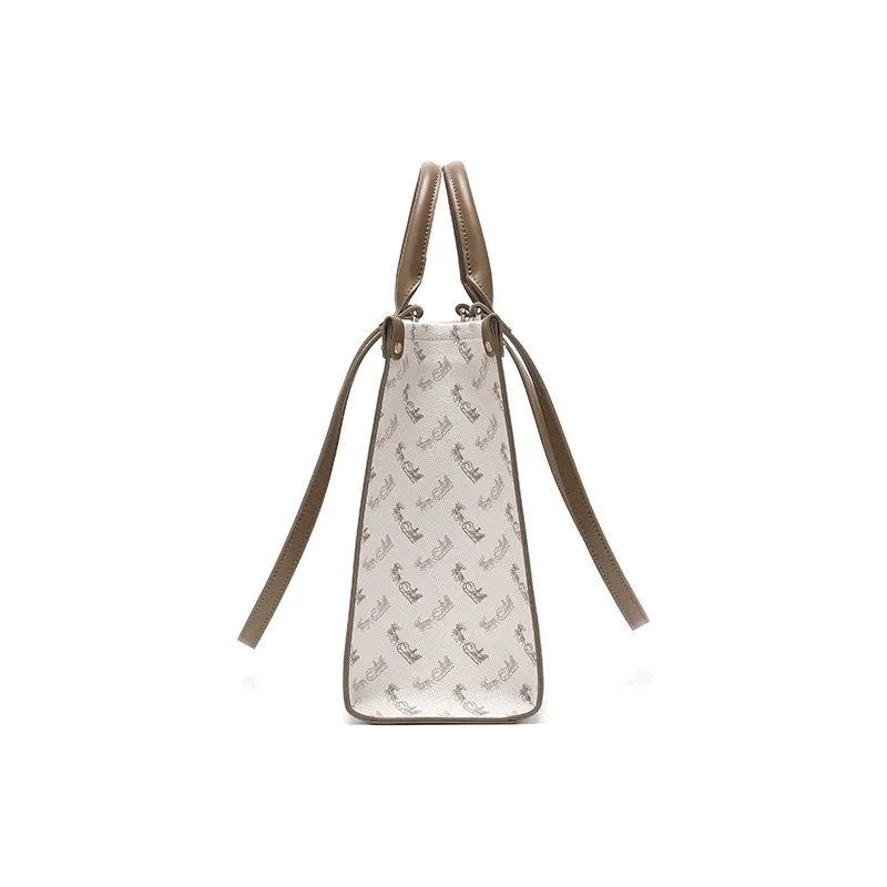 SEPTWOLVES PVC One Shoulder Handbag Women's Brown-4
