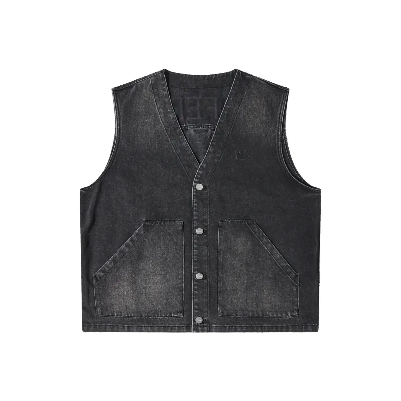 GF Ferré Vest Unisex Black Gray-0