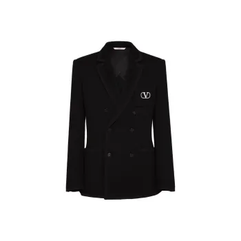 Valentino Double Breasted Long Sleeved Blazer