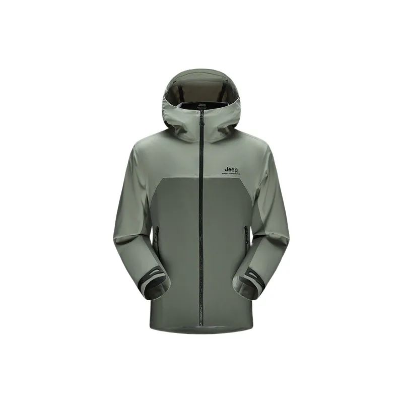 Jeep Water Resistant Windproof UV Protection Breathable Wear Resistant Warm Windbreaker Jacket Unisex-5
