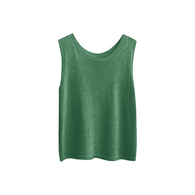 Flowers In Water Tank Top Women's Green-0