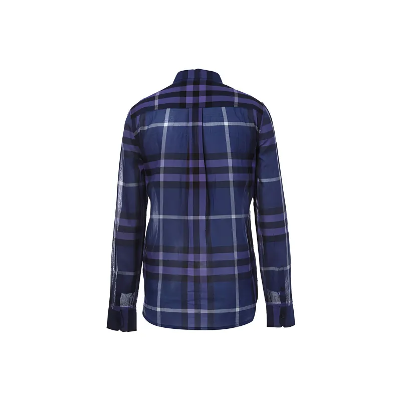 Burberry Shirts Women's Blue Purple-1