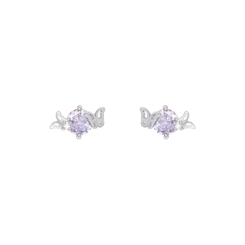 JOLLY NOTE Everyday Fashion Commute Versatile Good Luck Stud Earrings Women's-6