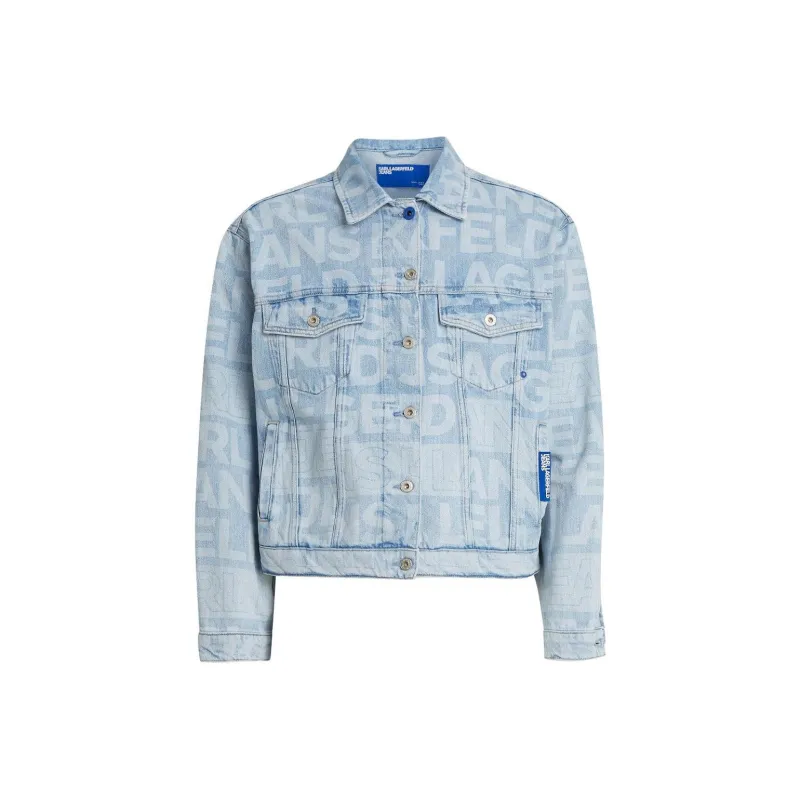 KARL LAGERFELD Denim Jacket Men's Light Blue-0