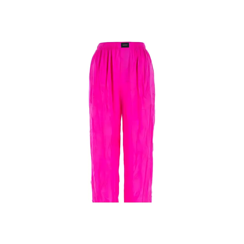 Balenciaga Logo Patch Ruched Trousers-4