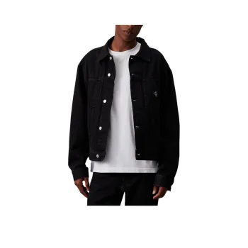 CALVIN KLEIN Jackets Coats Europe Version Men's Denim Black