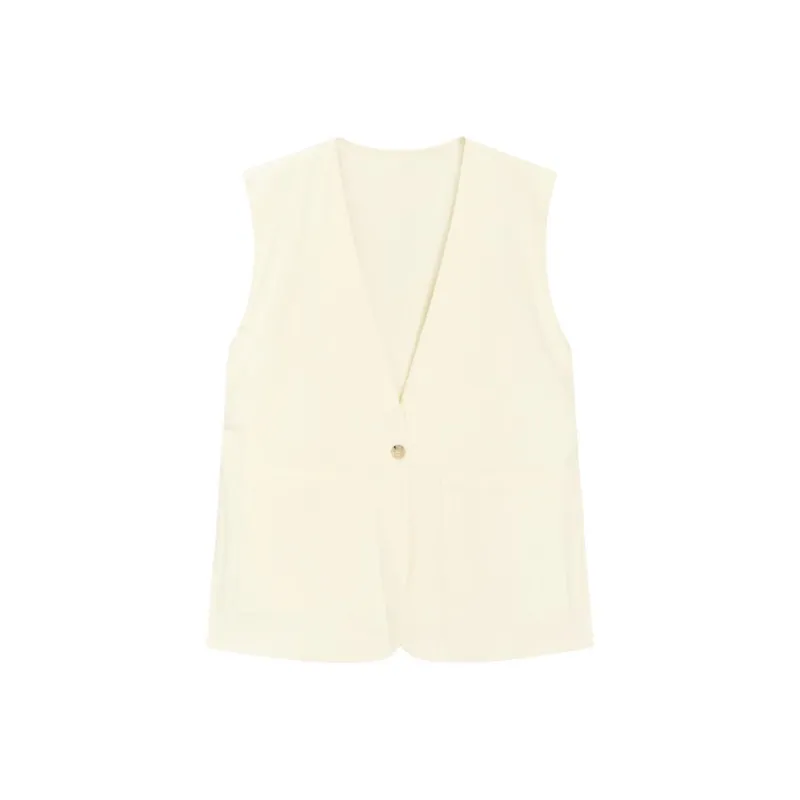 Fragment Vests Women's Ecru-1