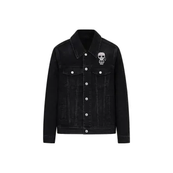 KARL LAGERFELD FW23 Denim Jacket Men's Black