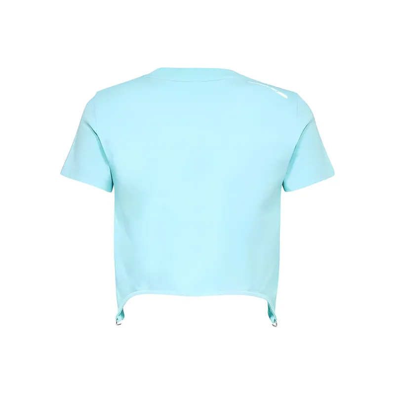 COURREGES Suspenders effect Cropped T shirt-1