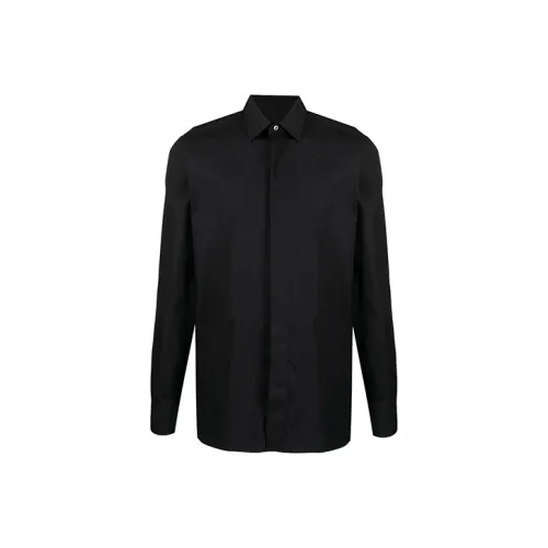 Ermenegildo Zegna Long Sleeved Curved Hem Shirt