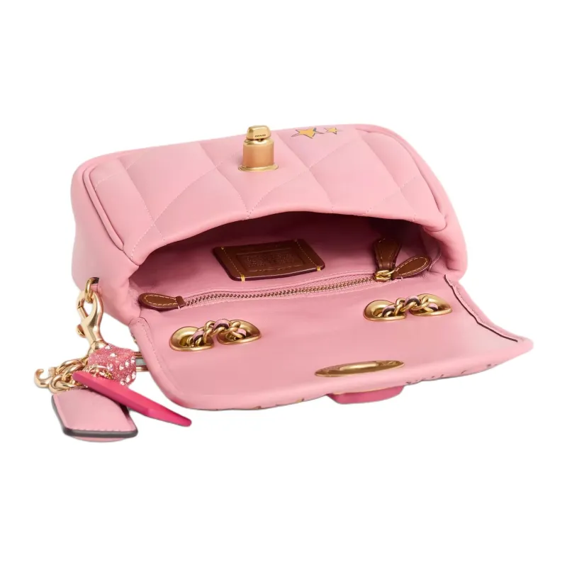 COACH Pillow Madison Nappa Leather Shoulder Bag Small Size Women's Pink-3