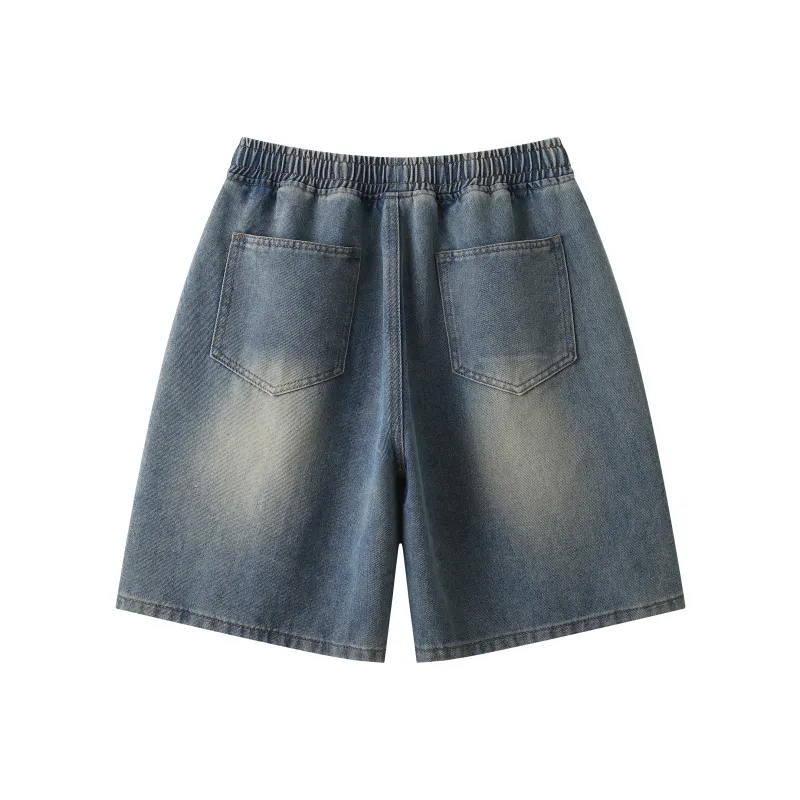 KEIRANDUN Denim Shorts Unisex-1