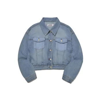 Kirsh SS24 Denim Jacket Unisex Light Blue