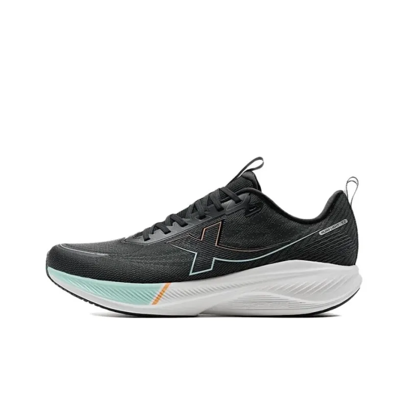 XTEP Abrasion Resistant Cushioning Low Top Training Running Shoes Men's Black-0