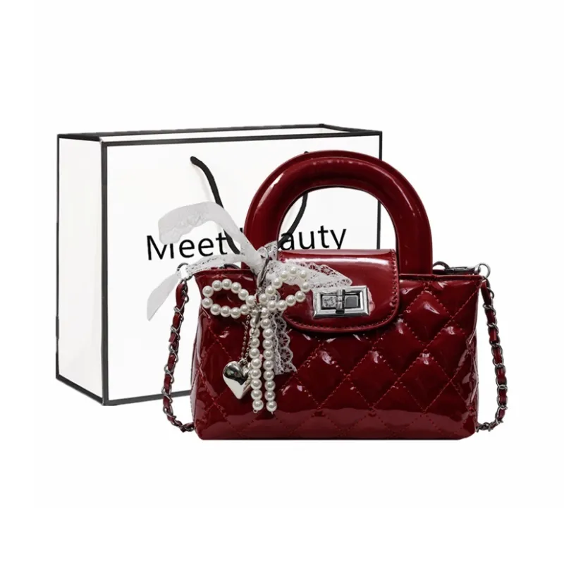 Fitchell Pu Shoulder Bag, Crossbody Bag, Handbag Women's Pink/Silver/Ecru/Red/Black-3