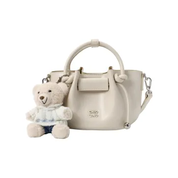 PAYOT Microfiber Synthetic Leather Handbag Regular Women's White