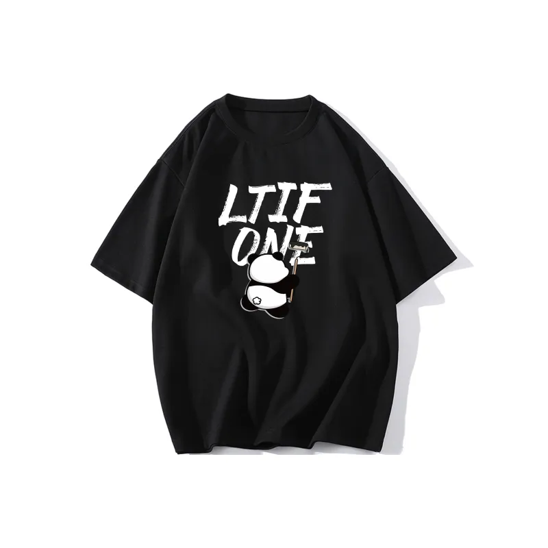 LTIFONE Loose Fit Versatile 100% Cotton T Shirt Unisex-2