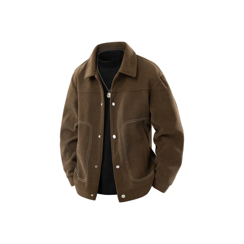 Yalu Jackets Coats Unisex Light Camel-4