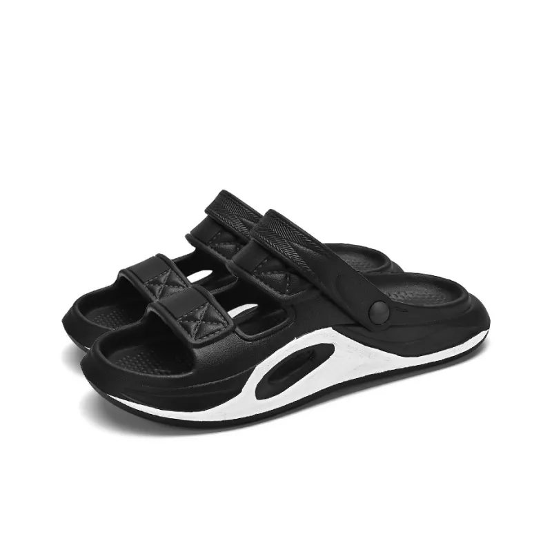 FCMM Beach Sandals Unisex Black/Black Gray Beige Orange/Matcha Green-2
