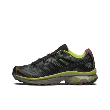 SALOMON XT 4 Wear resistant And Lightweight Low Top Running Shoes Unisex Black Green