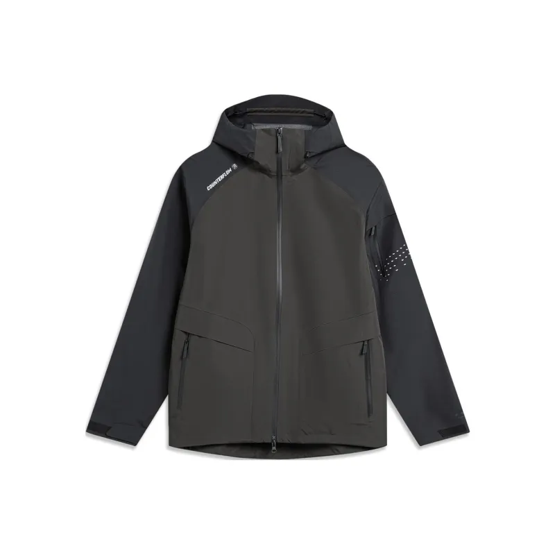 LiNing Waterproof And Windproof Windbreaker Jacket Men's Jet Sky-0