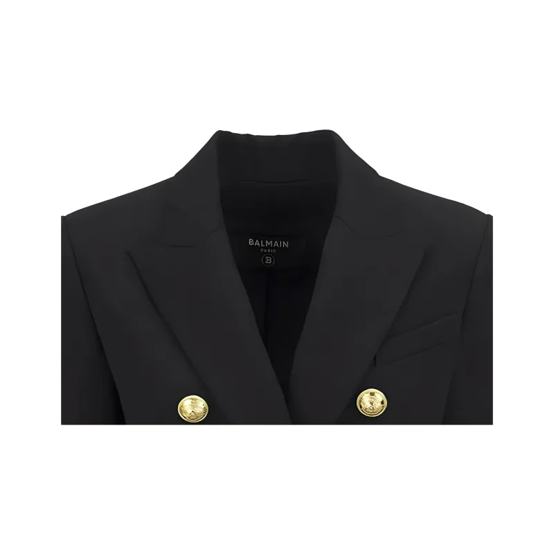 BALMAIN FW22 Business Suit Coat Women's Black-4