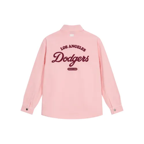 MLB Denim Jacket Unisex Peach Pink