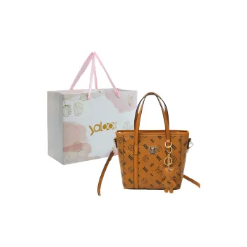 Yalu PU Tote One Shoulder Handbag Unisex Ecru/Black/Pink/Brown