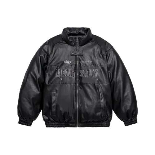 KILLWINNER Letter Stand Collar Loose Fit Puffer Jacket Unisex