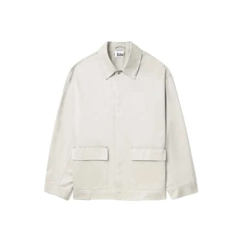 Izzue Photography print Gabardine Shirt Jacket-5