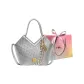 Silver with Charm-Shopping Bag