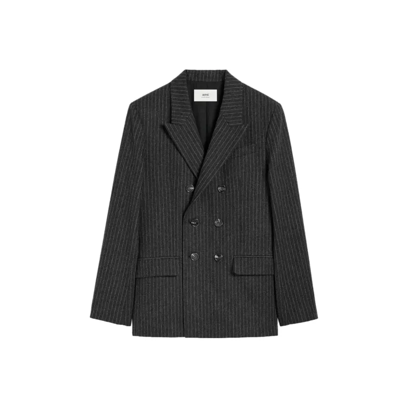AMIPARIS Double breasted Wool Blazer-0