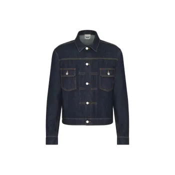 DIOR SS24 Denim Jacket Men's Navy