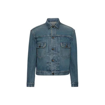 Maison Margiela Four Stitch Detailed Denim Jacket