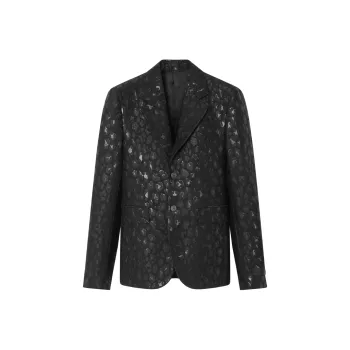 VERSACE Pattern-Printed Single-Breasted Tailored Blazer