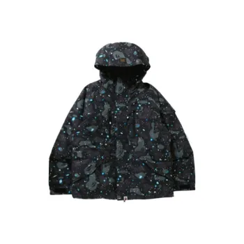 A BATHING APE Space Camo Military Loose Fit Hoodie Down Jacket