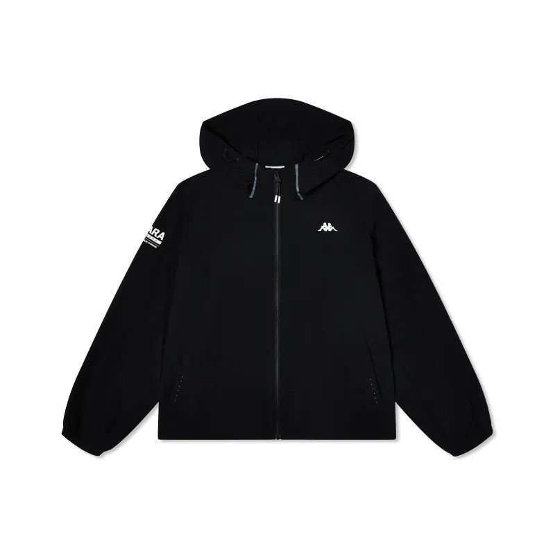 Kappa Windproof Trench Coat Men's Black-0