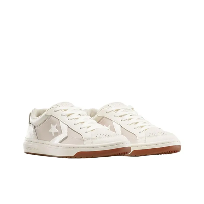 Converse Pro Blaze Classic Anti Slip Wear Resistant Low Top Skateboard Shoes Unisex Beige-1