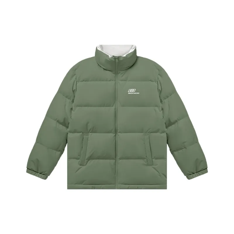 Skechers Sports Alliance Series Down Jacket Unisex Brown Green-0