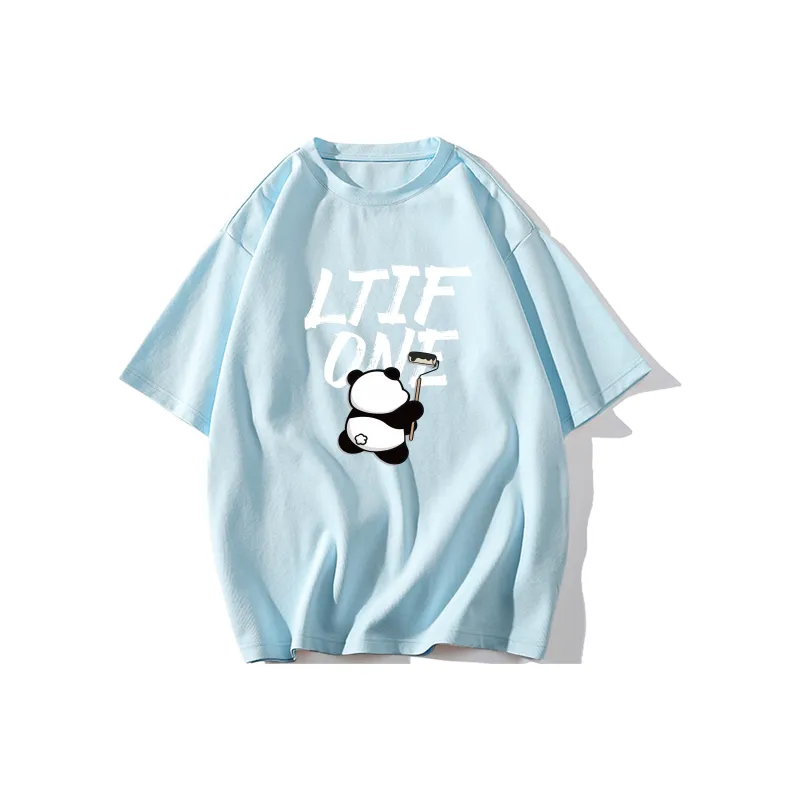 LTIFONE Loose Fit Versatile 100% Cotton T Shirt Unisex-6