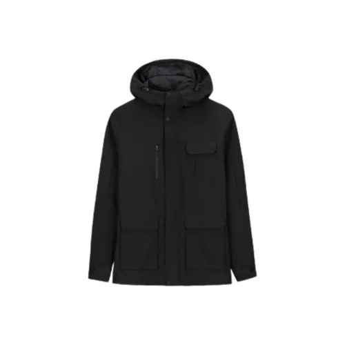 CHAOJIANTA Jackets & Coats Men's Basic Black