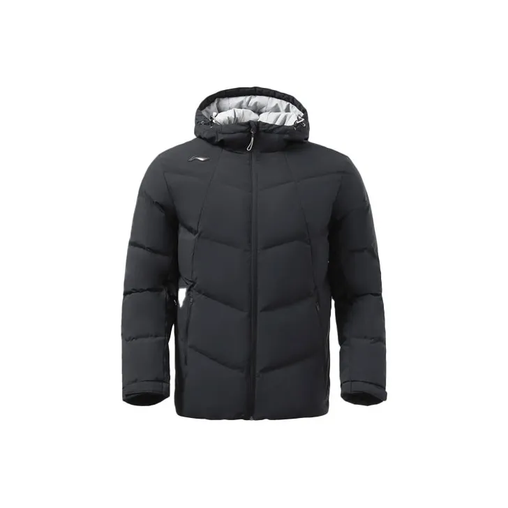 LiNing Training Collection Fitness Collection Down Jacket Men's Black-0