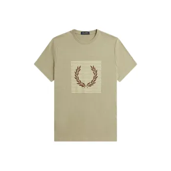 FRED PERRY SS25 T Shirt Men's Green GRL